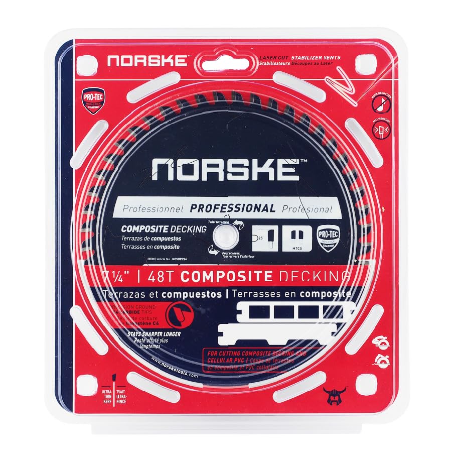 Amazon.com: Norske Tools NCSBP226 7-1/4 inch x 48T Composite